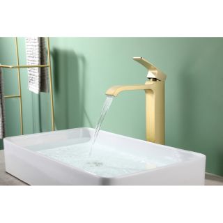 Смеситель для раковины Raglo R02.15.03 золотой сатин